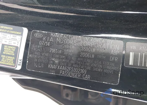 2015 Kia Forte Lx из США, поврежденный, VIN KNAFX4A62F5302169